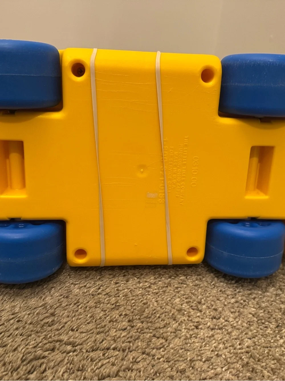 Little Tikes Alphabet Block School Bus Vintage Excellent Condition